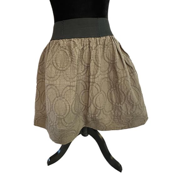 Simply Vera Vera Wang Olive Green Bubble Skirt, Small, Pre-owned - Picture 1 of 6